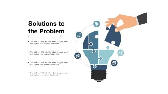 Solutions To The Problem Ppt PowerPoint Presentation Icon Influencers