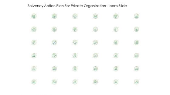 Solvency Action Plan For Private Organization Icons Slide Ideas PDF
