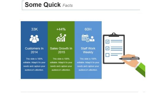 Some Quick Facts Ppt PowerPoint Presentation File Templates