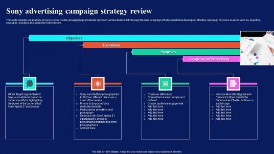 Sony Advertising Campaign Strategy Review Professional PDF