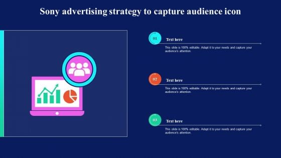 Sony Advertising Strategy To Capture Audience Icon Slides PDF