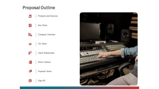 Sound Production Firm Agreement Proposal Proposal Outline Ppt Model Outfit PDF