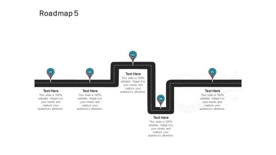 Sound Production Firm Agreement Proposal Roadmap Five Stages Ppt Gallery Elements PDF