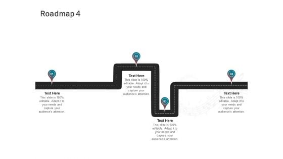 Sound Production Firm Agreement Proposal Roadmap Four Stages Ppt Infographic Template Styles PDF