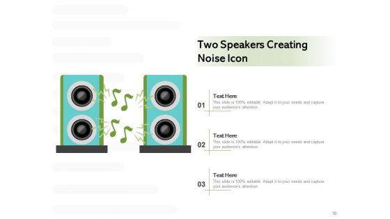 Sound Symbol Bell Creating Loudspeaker Behind Icon Ppt PowerPoint Presentation Complete Deck