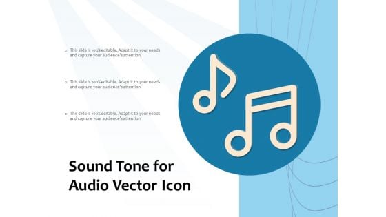 Sound Tone For Audio Vector Icon Ppt PowerPoint Presentation File Shapes PDF