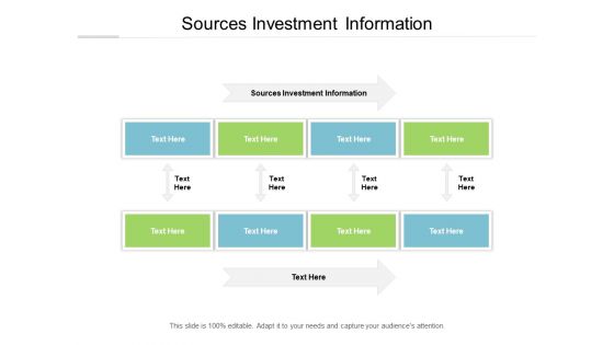 Sources Investment Information Ppt PowerPoint Presentation Pictures Tips Cpb