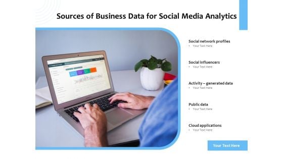 Sources Of Business Data For Social Media Analytics Ppt PowerPoint Presentation Gallery Templates PDF