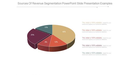 Sources Of Revenue Segmentation Powerpoint Slide Presentation Examples