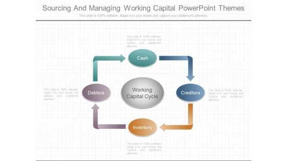 Sourcing And Managing Working Capital Powerpoint Themes