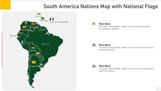 South America Nations Map With National Flags Rules PDF