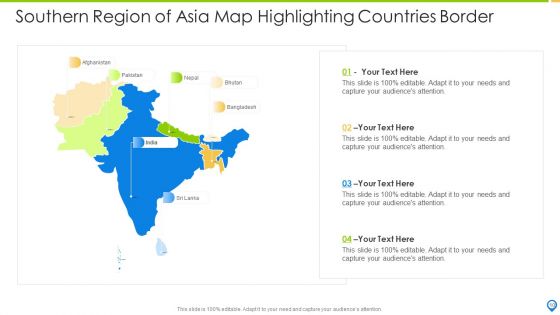 Southern Region Of Asia Political Map Ppt PowerPoint Presentation Complete Deck With Slides