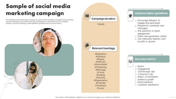 Spa Marketing Strategy Boost Reservations Enhance Revenue Sample Of Social Media Marketing Campaign Diagrams PDF Spa Marketing Strategy Boost Reservations Enhance Revenue Sample Of Social Media Marketing Campaign Diagrams PDF