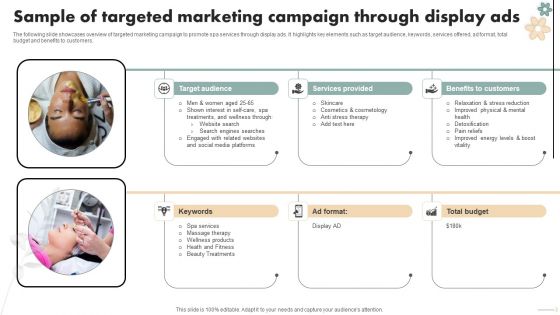 Spa Marketing Strategy Boost Reservations Enhance Revenue Sample Of Targeted Marketing Campaign Professional PDF Spa Marketing Strategy Boost Reservations Enhance Revenue Sample Of Targeted Marketing Campaign Professional PDF