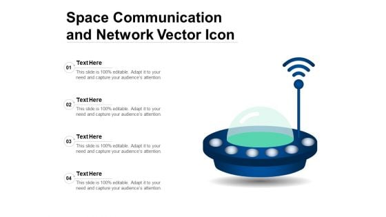 Space Communication And Network Vector Icon Ppt PowerPoint Presentation Gallery Clipart PDF