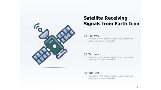 Space Station Icon Artificial Satellite Ppt PowerPoint Presentation Complete Deck