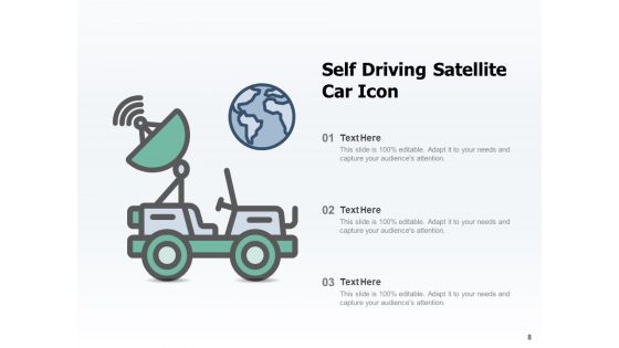 Space Station Icon Artificial Satellite Ppt PowerPoint Presentation Complete Deck