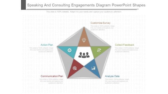 Speaking And Consulting Engagements Diagram Powerpoint Shapes