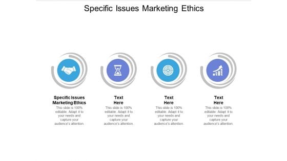 Specific Issues Marketing Ethics Ppt PowerPoint Presentation Ideas Background Image Cpb