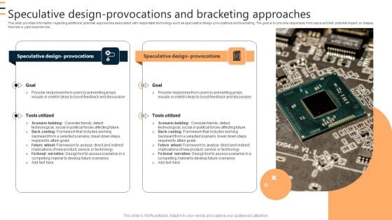 Speculative Design Provocations And Bracketing Approaches Ppt Show Design Ideas PDF