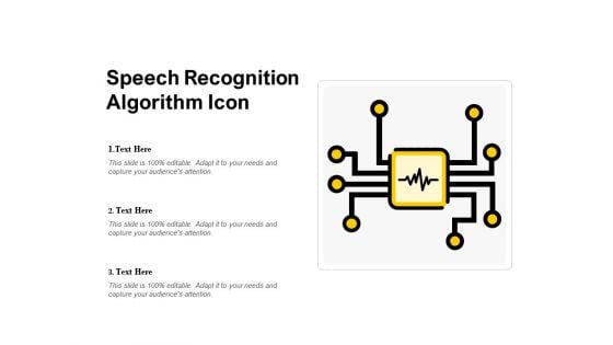 Speech Recognition Algorithm Icon Ppt PowerPoint Presentation Inspiration Outfit
