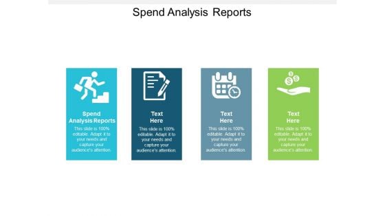 Spend Analysis Reports Ppt PowerPoint Presentation Professional Example Topics Cpb