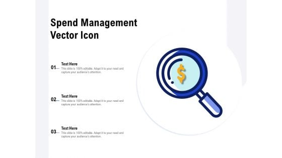 Spend Management Vector Icon Ppt PowerPoint Presentation Styles Show