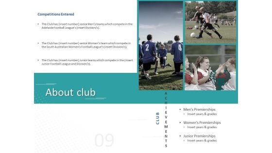 Sponsor Brands In Sports About Club Ppt File Graphics Template PDF