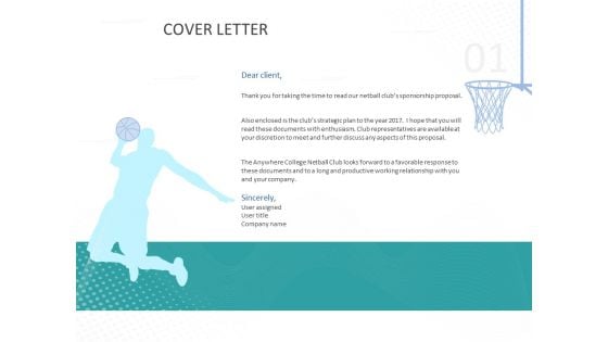 Sponsor Brands In Sports Cover Letter Ppt Show PDF