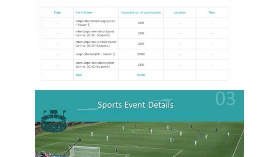 Sponsor Brands In Sports Event Details Ppt Slides Microsoft PDF