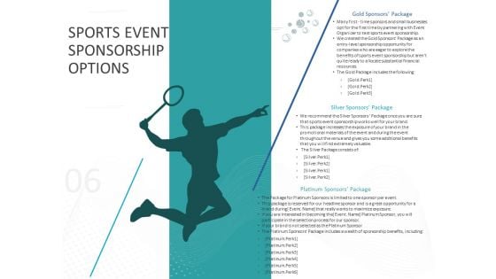 Sponsor Brands In Sports Event Sponsorship Options Ppt Infographic Template Styles PDF