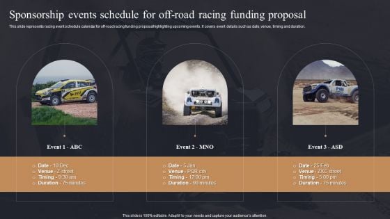 Sponsorship Events Schedule For Off Road Racing Funding Proposal Ppt PowerPoint Presentation File Styles PDF Sponsorship Events Schedule For Off Road Racing Funding Proposal Ppt PowerPoint Presentation File Styles PDF
