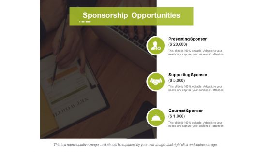 Sponsorship Opportunities Ppt PowerPoint Presentation Summary Example