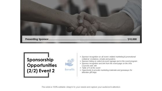 Sponsorship Opportunities Template 3 Ppt PowerPoint Presentation Professional Portrait