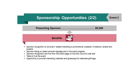 Sponsorship Opportunities Template 4 Ppt PowerPoint Presentation Design Ideas