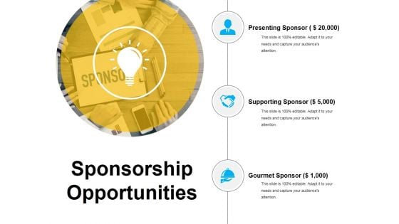 Sponsorship Opportunities Template 5 Ppt PowerPoint Presentation Infographic Template Themes