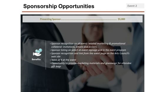 Sponsorship Opportunities Template 5 Ppt PowerPoint Presentation Infographics Portfolio