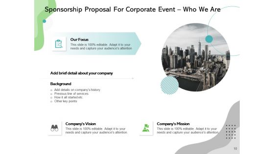 Sponsorship Proposal For Corporate Event Ppt PowerPoint Presentation Complete Deck With Slides