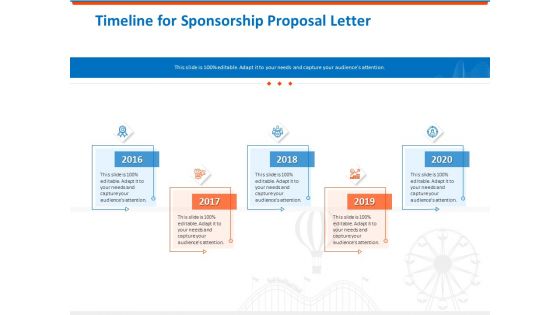 Sponsorship Request Letter Samples Timeline For Sponsorship Proposal Letter Portrait PDF