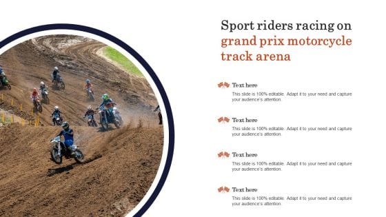 Sport Riders Racing On Grand Prix Motorcycle Track Arena Clipart PDF