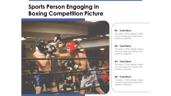 Sports Person Engaging In Boxing Competition Picture Ppt PowerPoint Presentation Summary Graphics Example PDF