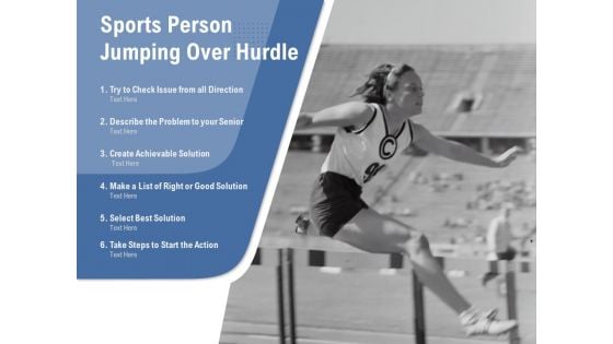 Sports Person Jumping Over Hurdle Ppt PowerPoint Presentation Layouts Rules