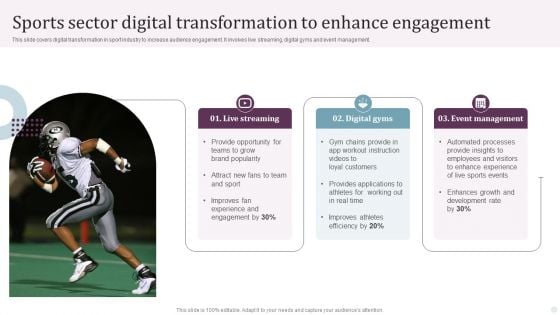 Sports Sector Digital Transformation To Enhance Engagement Ppt PowerPoint Presentation Show Designs Download PDF Sports Sector Digital Transformation To Enhance Engagement Ppt PowerPoint Presentation Show Designs Download PDF