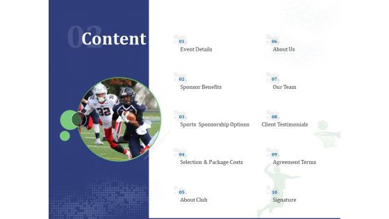 Sports Tournament Championship Content Ppt Pictures Example PDF