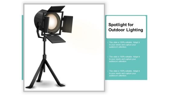 Spotlight For Outdoor Lighting Ppt Powerpoint Presentation Portfolio Background Designs