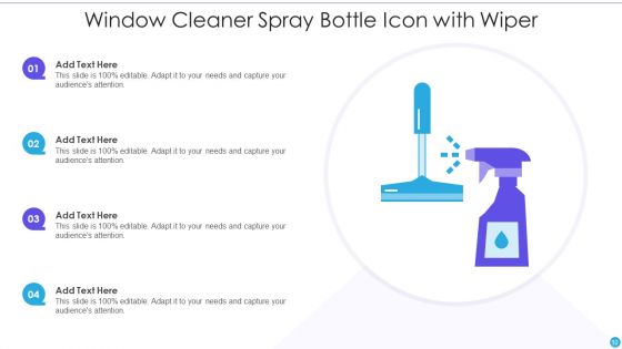 Spray Bottle Icon Ppt PowerPoint Presentation Complete Deck With Slides
