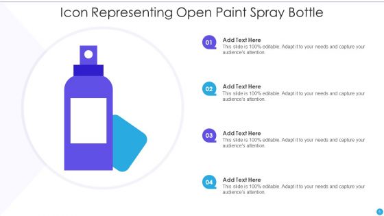 Spray Bottle Icon Ppt PowerPoint Presentation Complete Deck With Slides
