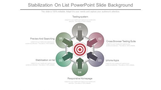 Stabilization On List Powerpoint Slide Background
