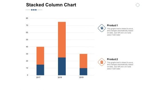 Stacked Column Chart Marketing Ppt PowerPoint Presentation Slide