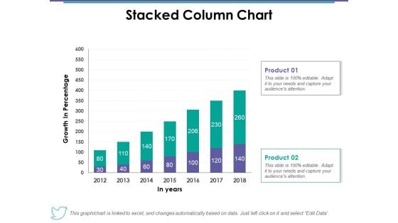 Stacked Column Chart Ppt PowerPoint Presentation Summary Gallery